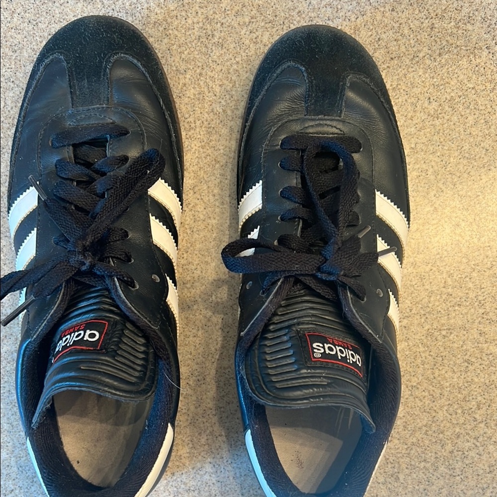 adidas Black and White Athletic Shoes